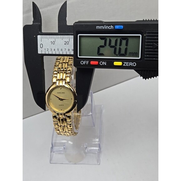Daniel Mink Swiss Ladies Gold Plated Quartz Dress Wrist Watch New Battery - Picture 5 of 11